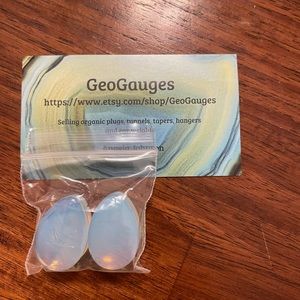 Opalite 7/8 Teardrop Gauges